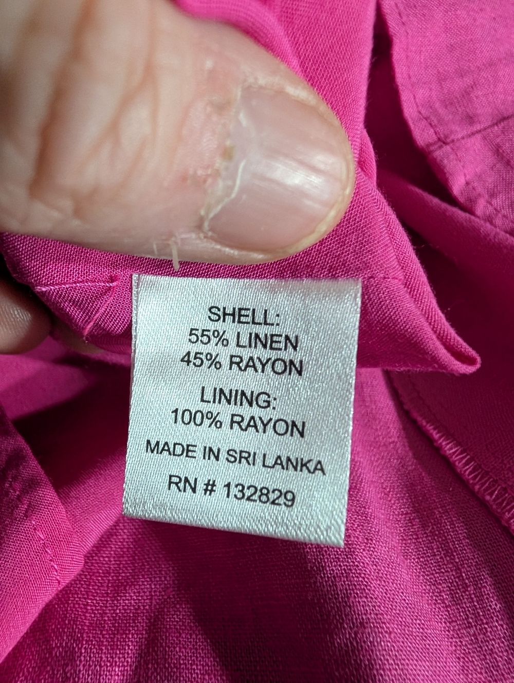 Lovers + Friends Moda Mini Dress Hot Pink Linen Blend Open Back Blouson Sleeve - Picture 10 of 11